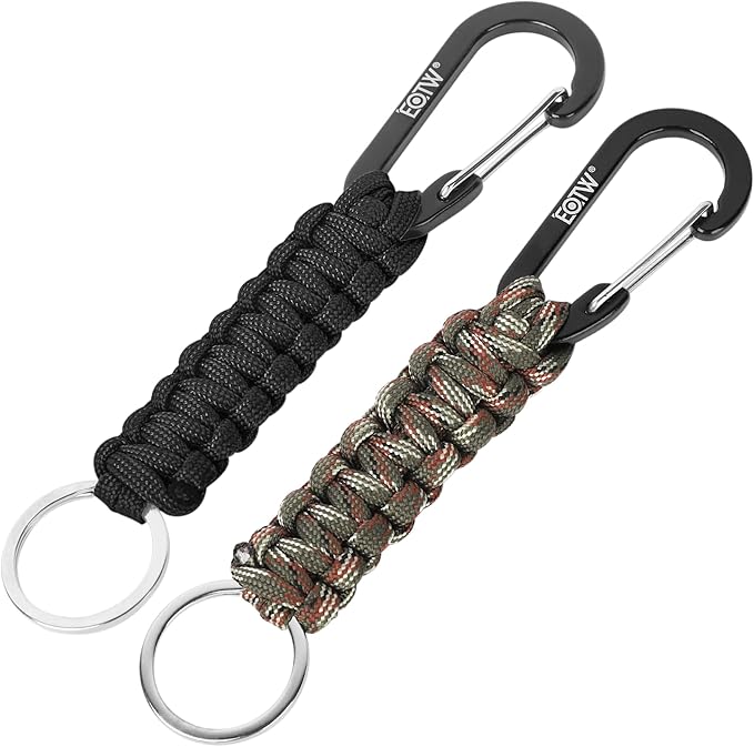 EOTW Paracord Keychain for Men Women Paracord Carabiner Backpack Keychain by EOTW