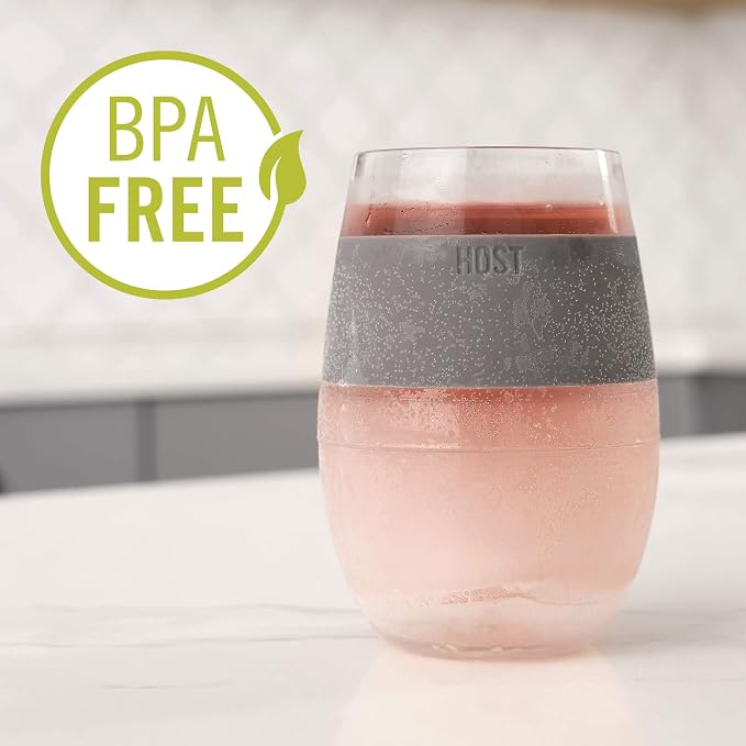 HOST Cooling Cup Set of 4 Plastic Double Wall Insulated Freezable Drink - Image 6