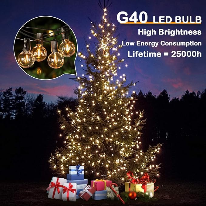 200FT LED Outdoor String Lights - Image 5