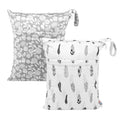 ALVA ALVABABY 2pcs Cloth Diaper Wet Dry Bags Waterproof Reusable by ALVABABY