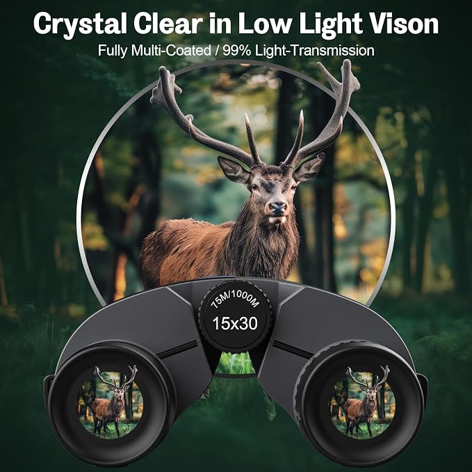 15x30 Compact Binoculars for Adults and Kids - Image 5