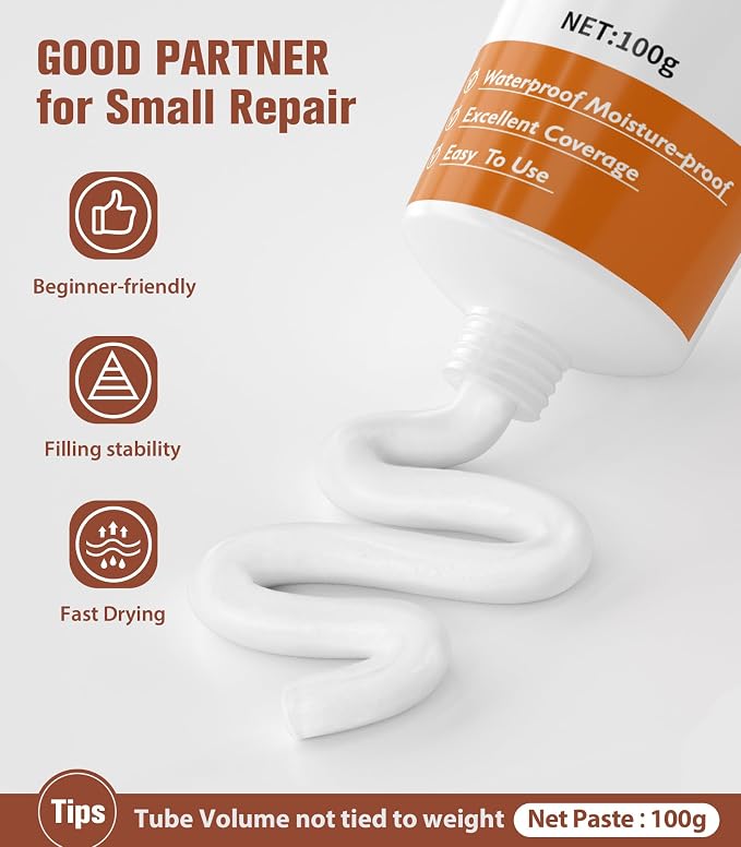 Spackle Wall Repair Kit, Drywall Repair Patch Kit, Simple Small Wall Hole - Image 2