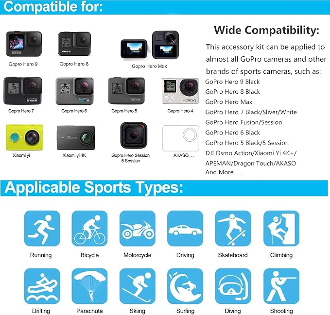 60 in 1 Camera Accessories Kit Compatible - Image 6