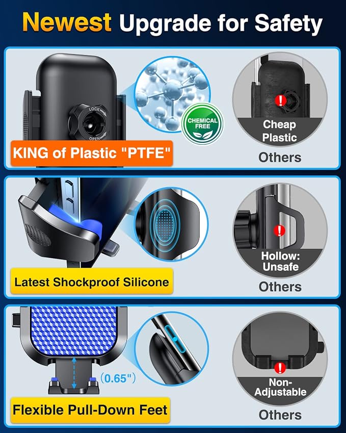 VANMASS Car Phone Holder Cell Phone Mount - Image 7