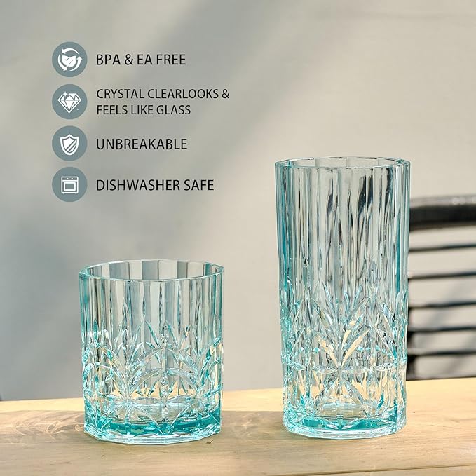 BELLAFORTE Shatterproof Tritan Plastic Short Tumbler, 13oz - Image 3