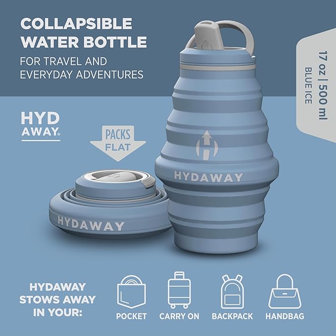 HYDAWAY 17oz Travel Collapsible Water Bottle - Image 2