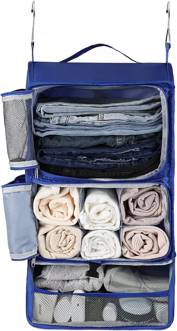 Surblue Hanging Shelves Travel Storage Bag Compression Packing Cube by SURBLUE