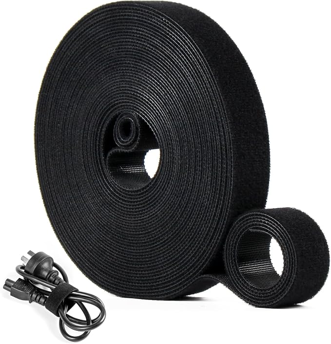 OneLeaf Fastening Cable Management Roll, 43ft x 3/4inch Cut to Length Straps by OneLeaf