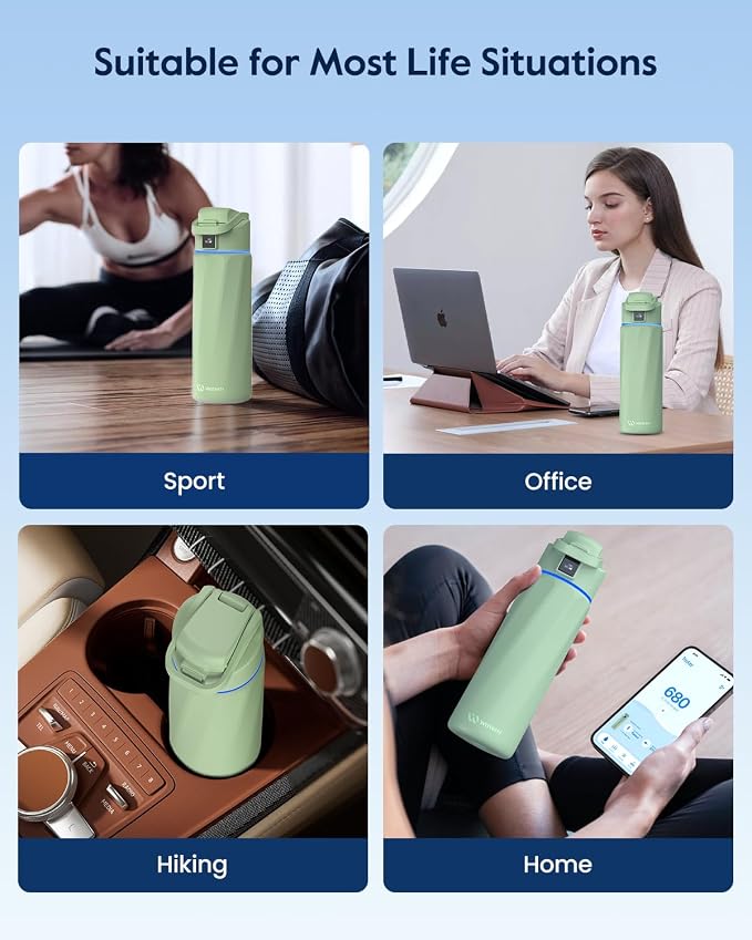 BOOST Smart Water Bottle that Reminds You to Drink, 24oz BPA-Free Stainless - Image 8