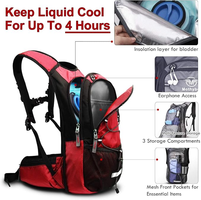 Mothybot Insulated Hydration Backpack Pack - Image 5