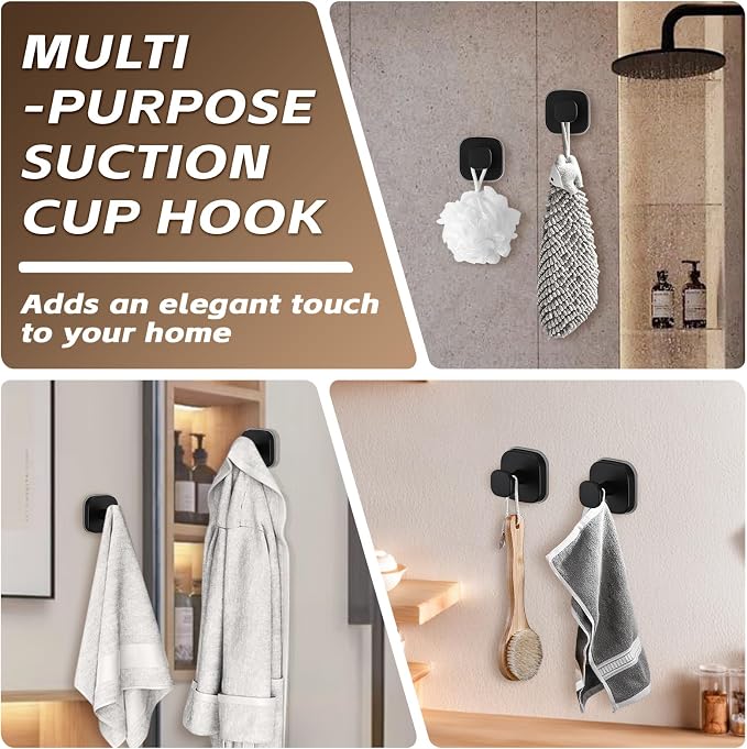 Heavy Duty Reusable Suction Cup Hooks - Image 4