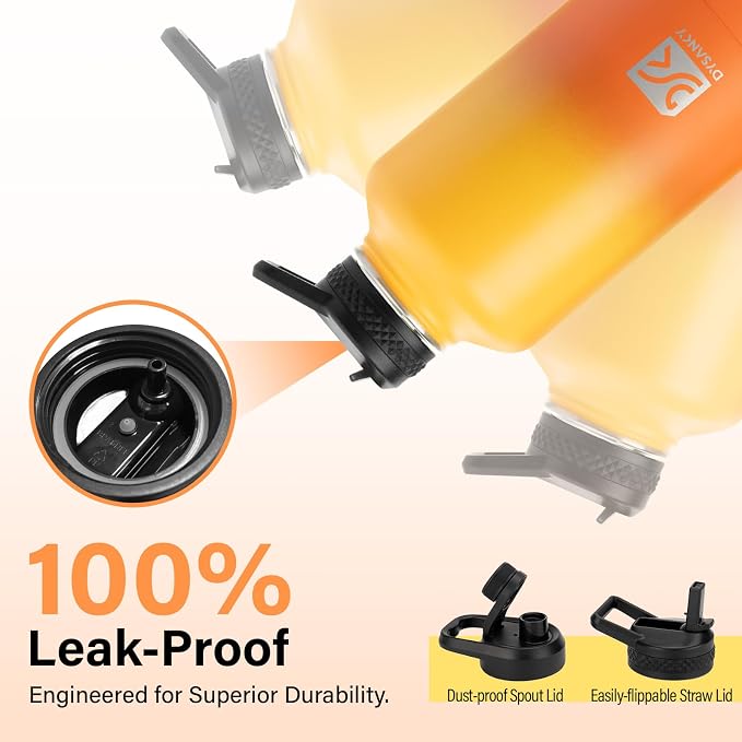 DYSANKY 64 oz Insulated Water Bottle | Upgraded Thickened Stainless Steel Water - Image 5