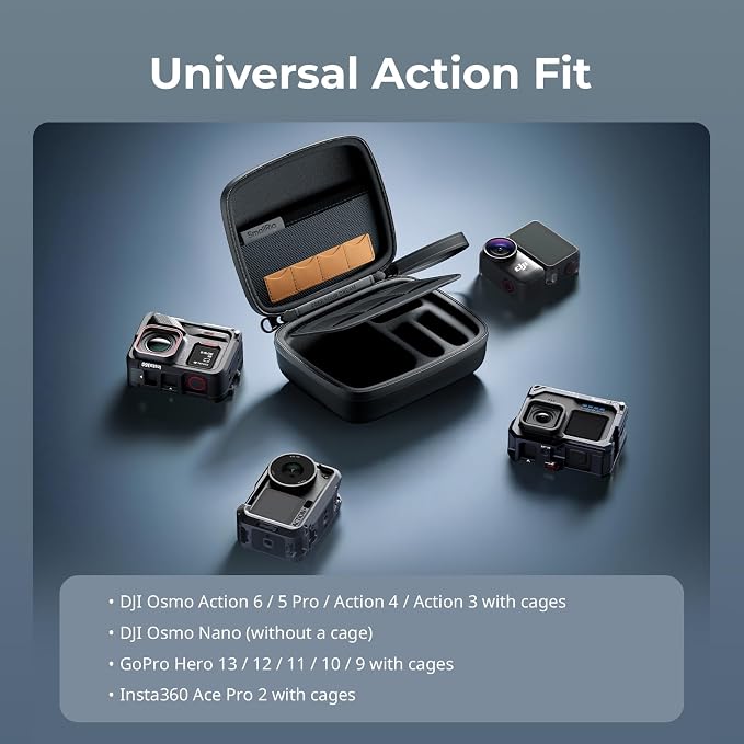 SMALLRIG Action Camera Bag for DJI Osmo Action 6/5 Pro, Camera Case can hold 4 - Image 8