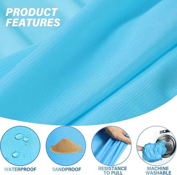 Famstar Beach Blanket Oversized Extra Large78 X 81", Waterproof Sandproof Beach - Image 6