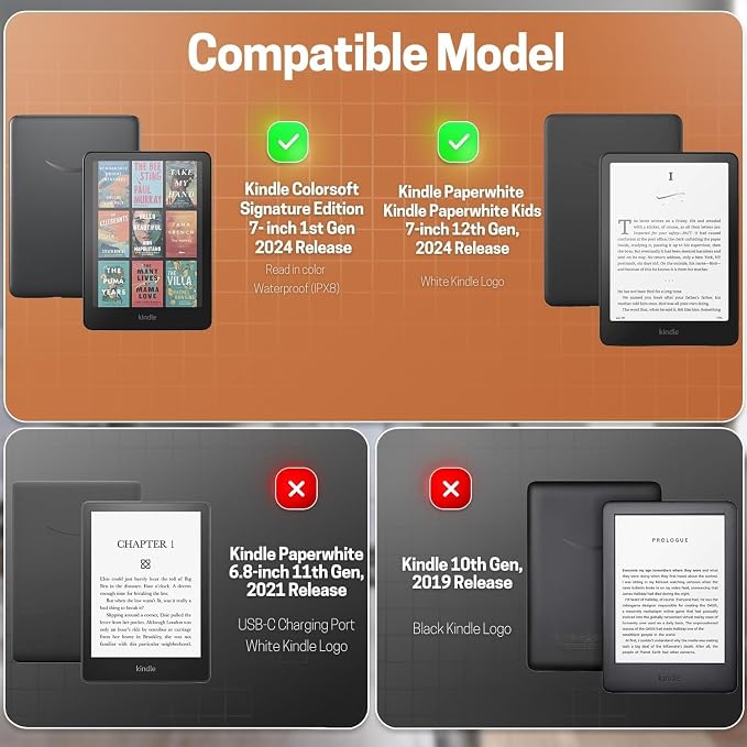 TNP Stand Case with Strap for Kindle Paperwhite 12th Gen 2024 / Kindle - Image 2