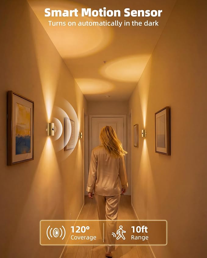 EZVALO Motion Sensor Wall Sconces - Image 3