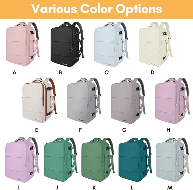 Taygeer Carry On Backpack, Womens Travel Backpack - Image 3