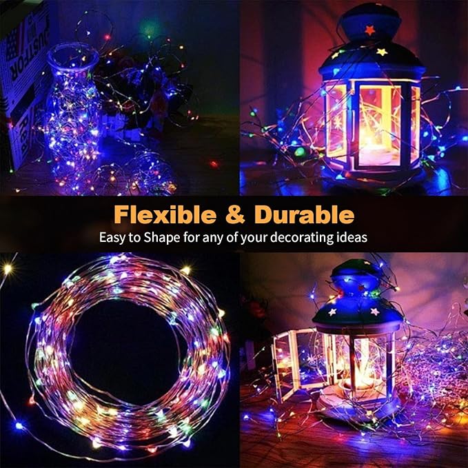 20 Pack Multi-Color LED Fairy Lights Battery Operated, 7FT 20 LED Waterproof - Image 6