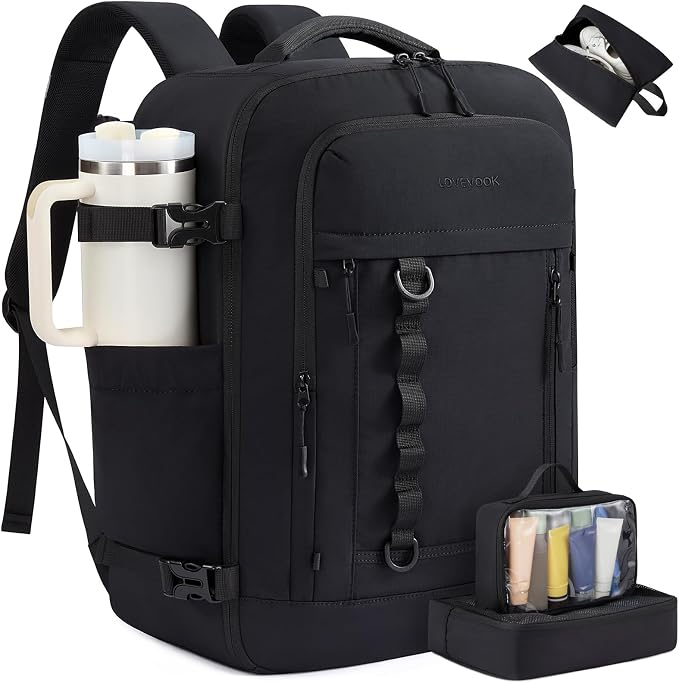 LOVEVOOK 50L Travel Backpack for Men Women, Waterproof Carry On Backpack for by LOVEVOOK