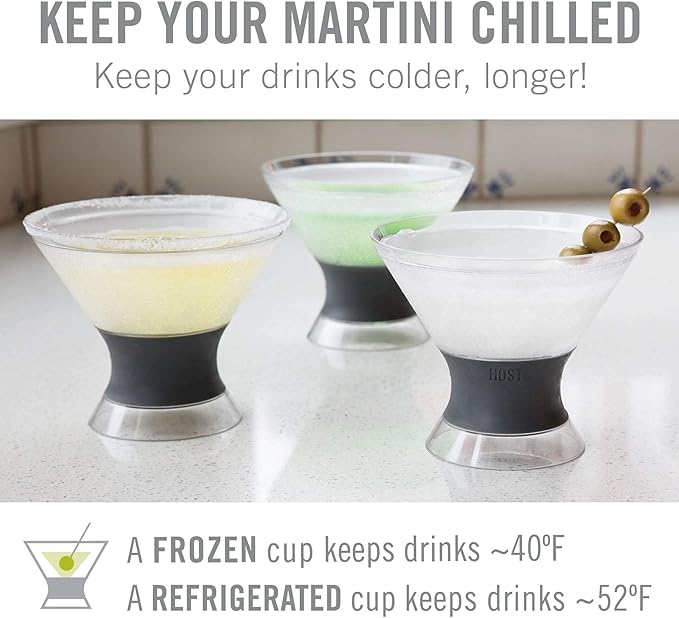 Host Freeze Insulated Martini Cooling Cups - Image 2