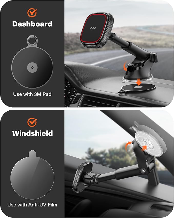 APPS2Car for MagSafe Car Mount, Dashboard & Windshield Suction Cup Holder - Image 7