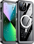 Temdan Compatible with iPhone 13 Case Waterproof, Built-in Screen & Camera by Temdan