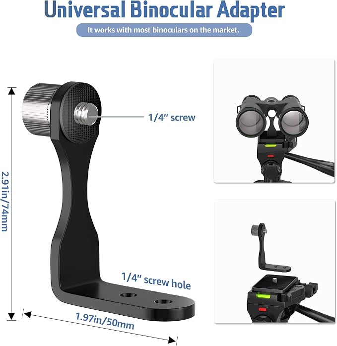Binocular Tripod, 72” Spotting Scope Tripod Stand - Image 3