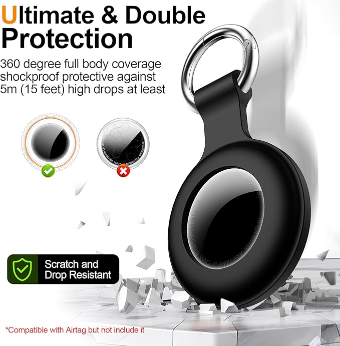 1|2|4Pack for Apple AirTag Holder, for Air Tag 2nd &1st Genaretion, Waterproof - Image 4
