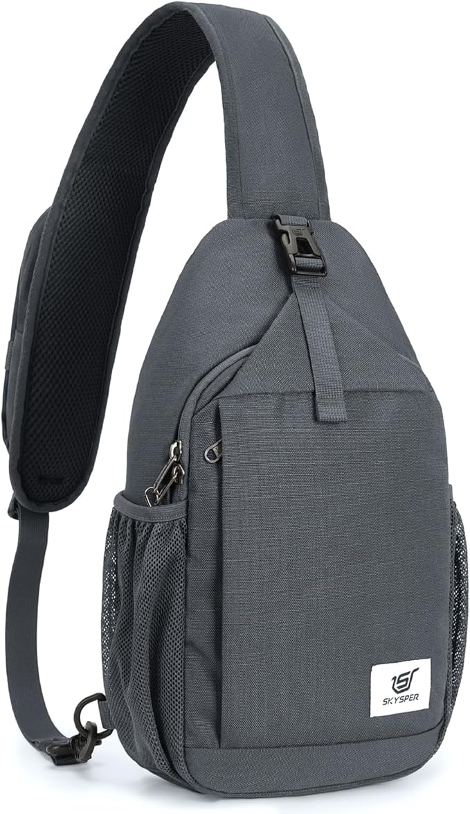 SKYSPER Sling Bag RFID Cross Body Bag Recycled Crossbody Backpack Travel Daypack by SKYSPER