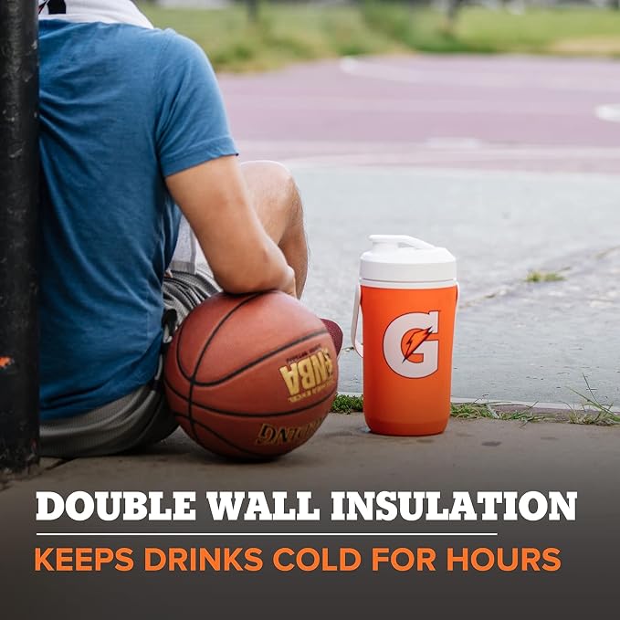 Gatorade Half Gallon Cooler Jug, Sports Hydration Jug, Double Wall Insulation​ - Image 6