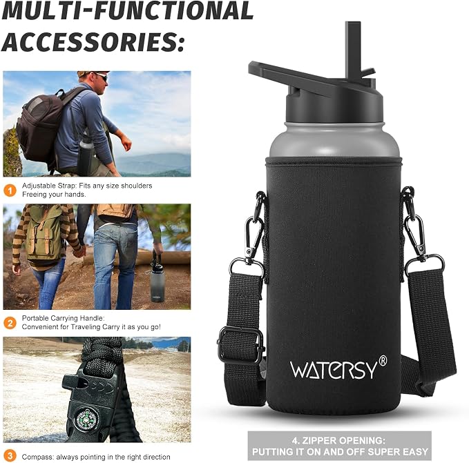 32oz Insulated Water Bottle, BPA Free&Leak Proof, Stainless Steel Water Flask - Image 6