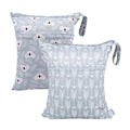 ALVA ALVABABY 2pcs Cloth Diaper Wet Dry Bags Waterproof Reusable by ALVABABY