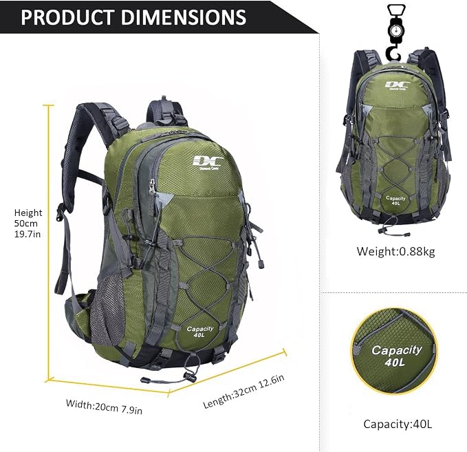 Diamond Candy Waterproof Hiking Backpack - Image 6