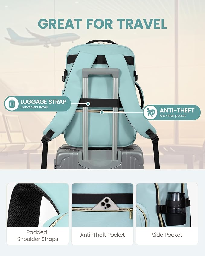 LOVEVOOK Travel Backpack for Women & Men 50L, Airline Approved Carry On - Image 6