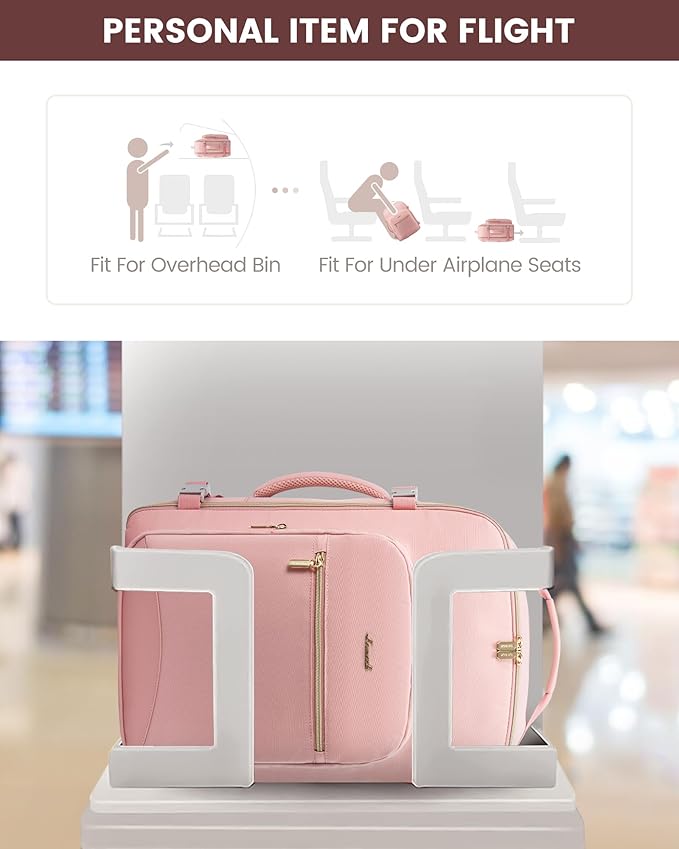 LOVEVOOK Travel Backpack for Women & Men 40L, Airline Approved Carry On - Image 4