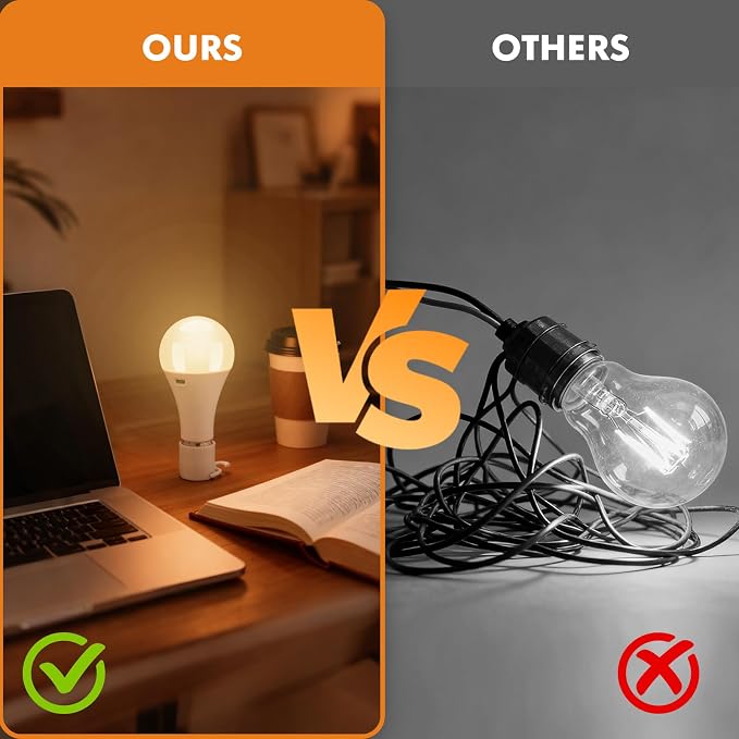 2Pack E26 Rechargeable Light Bulbs - Image 7