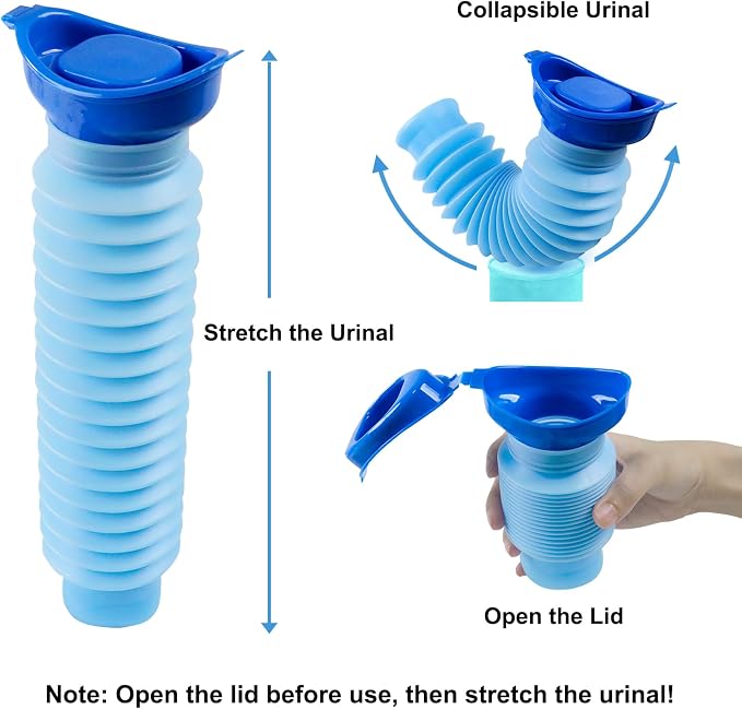 Pee Bottles for Men, Portable Urinal for Men, Collapsible Urine Bottle 750ML - Image 5