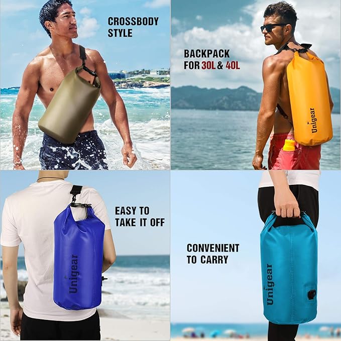 Unigear Dry Bag Waterproof, 2L/5L/10L/20L/30L/40L Floating and Lightweight Bags - Image 3