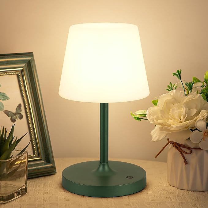 Kakanuo Green Cordless Shower Lamp Waterproof, Rechargeable Cordless Lamp by KakanuoLightings