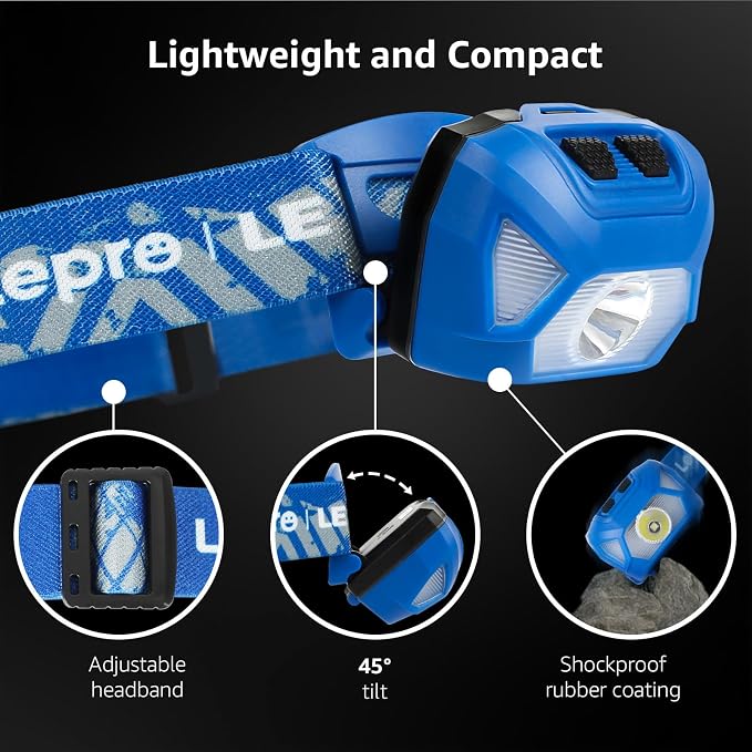 Lepro 320015 Battery Powered Headlamp - Image 5