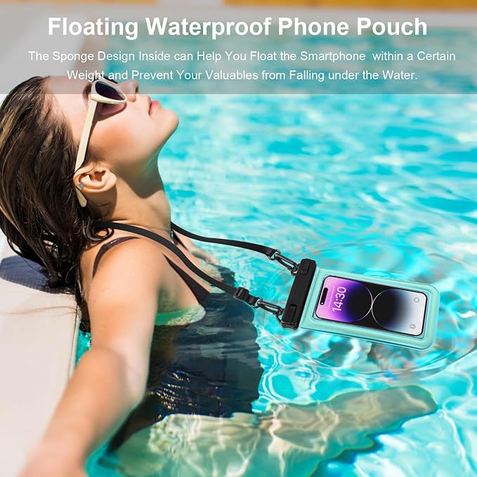 Floating Waterproof Phone Pouch, Water Proof Cell Phone Dry Bag - Image 2