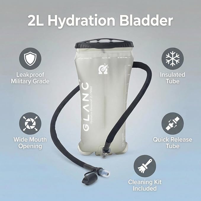 GLANC Hydration Bladder - 2L Water Bladder - Image 3