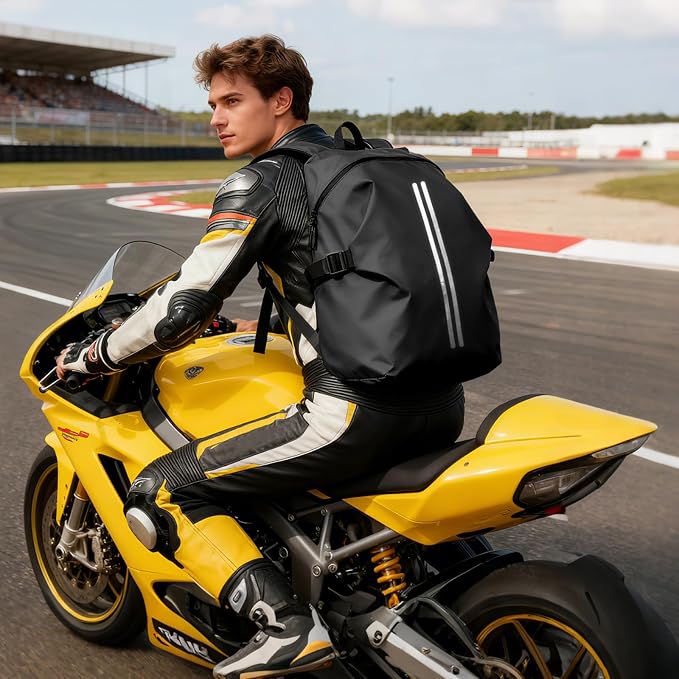 Motorcycle Helmet Backpack, Luggage Backpack - Image 2