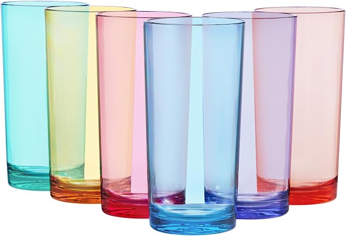 US Acrylic Classic Plastic Reusable Drinking Glasses 24oz Iced Tea Cups by USAcrylic