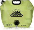 8L Collapsible Water Bag BPA-Free Foldable Water Container Leakproof Portable by MrBulloc