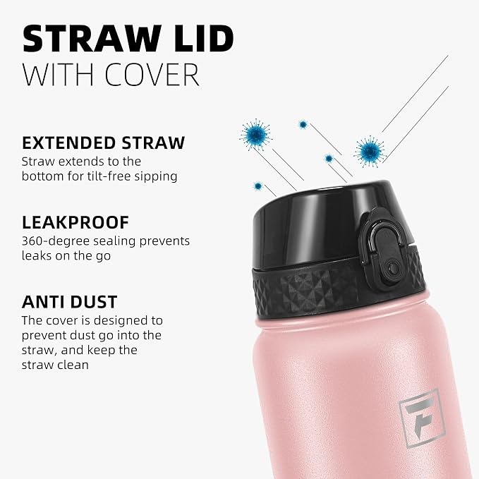 Fanhaw 40 oz Insulated Stainless Steel Water Bottle - Image 4
