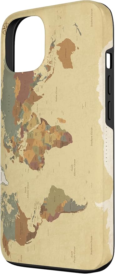 Globe Map Smartphone Cell Cover Gift World Map Pattern Phone Case - Image 2