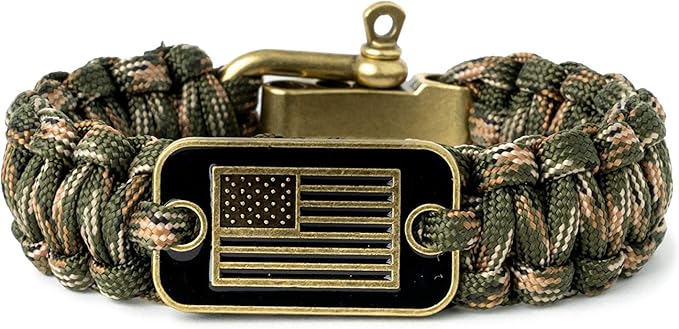 Hero Company Camo Paracord Bracelet by iHeartDogs