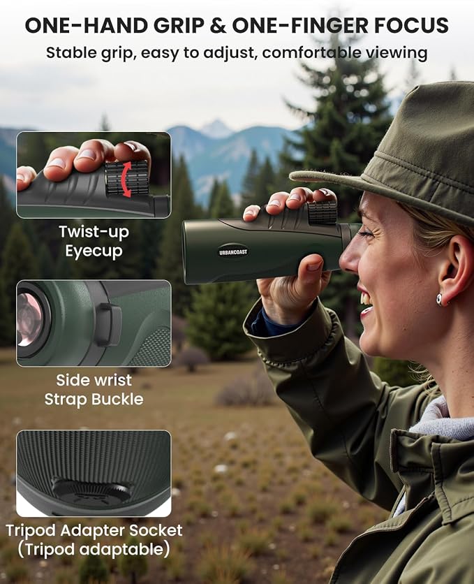 15X54 Monocular Telescope for Adults High Powered – Waterproof, BAK4 Prism - Image 4