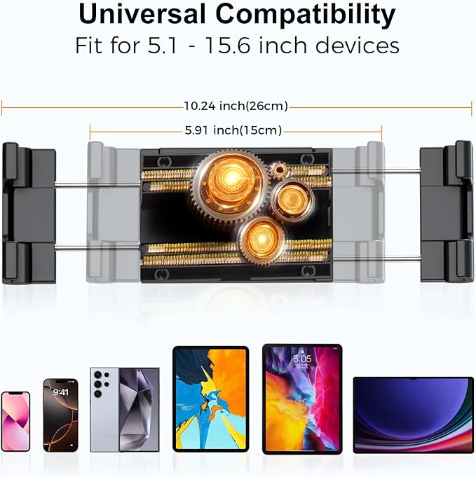 PLDHPRO iPad Holder for Car CD Slot, Adjustable Tablet Mount Air Vent Stand - Image 4